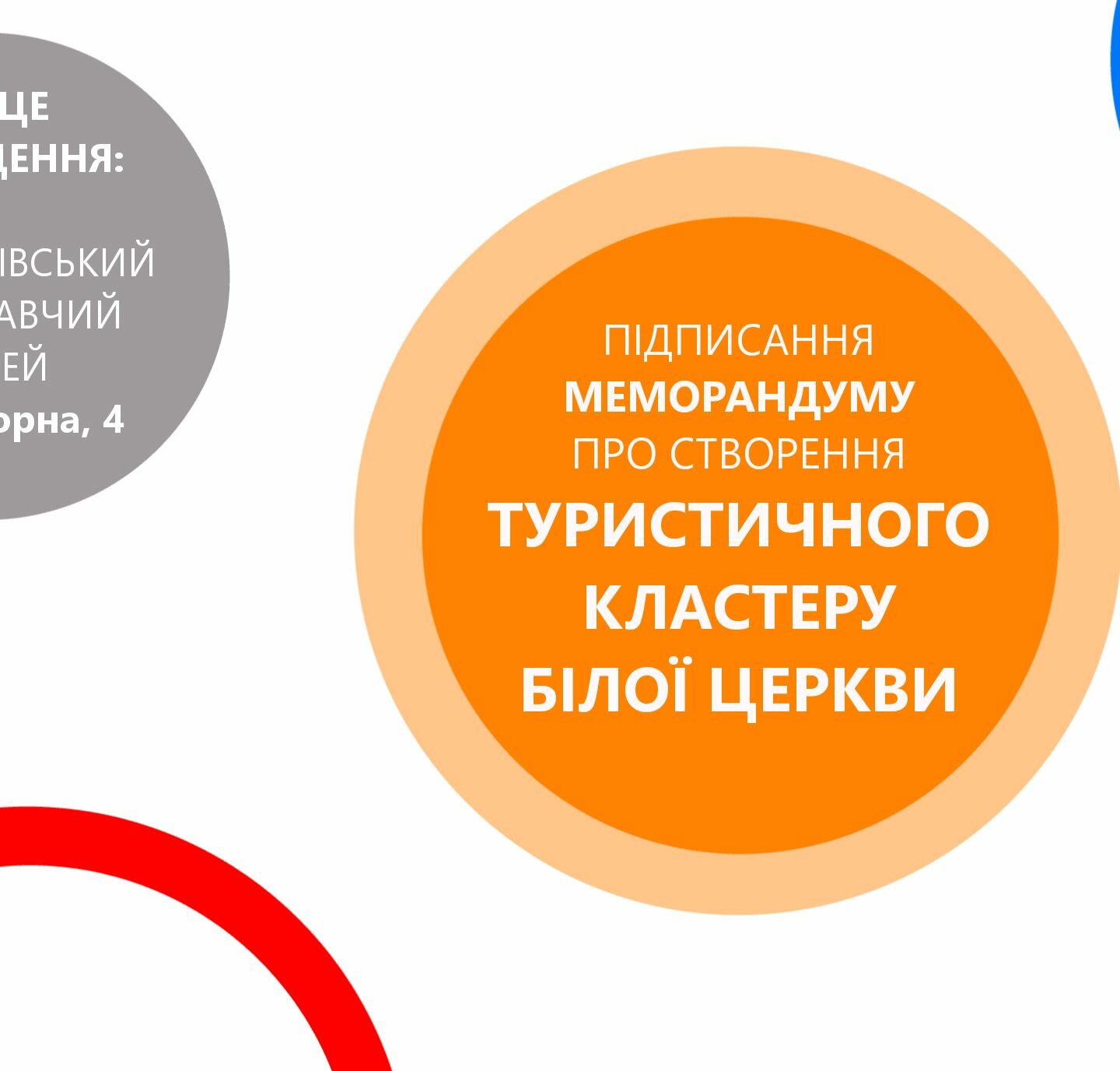 Підписання меморандуму про створення туристичного кластеру Білої Церкви